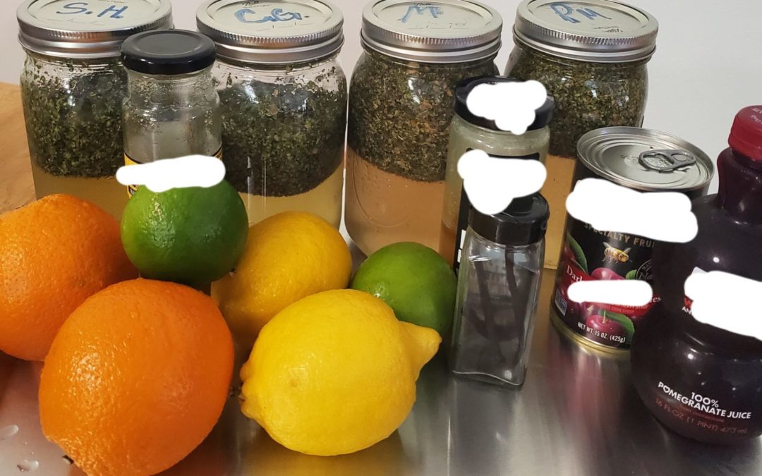 Edible Tinctures done four ways