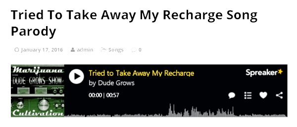 Tried To Take Away My Recharge Song Parody